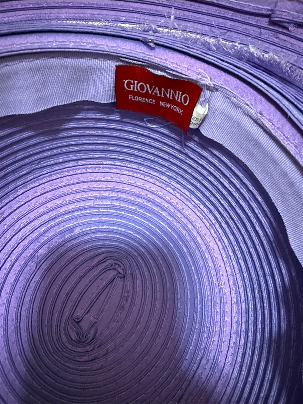 Vintage GIOVANNIO Purple Church Hat - Picture 4 of 5